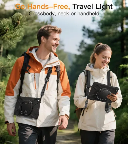 Miniatura 7 de BATYUE Funda para iPad de 9ª, 8ª y 7ª generación (funda resistente para iPad de 10.2 pulgadas 2021/2020/2019) con protector de pantalla, soporte