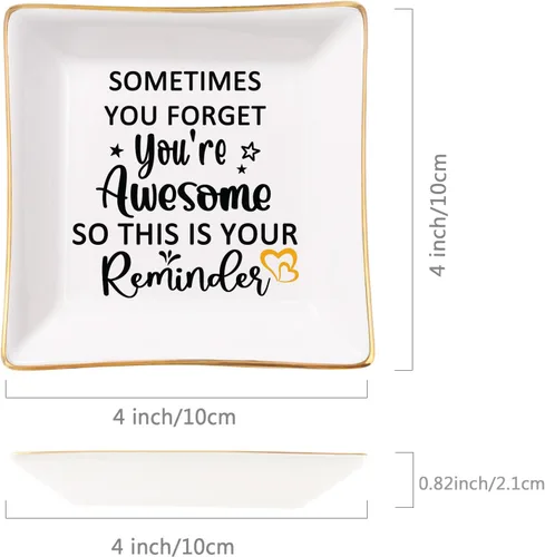 Miniatura 5 de Regalos de cumpleaños para mujer, plato de joyería, regalo impresionante para mujeres, mejores amigas, compañeras de trabajo, mamá, día de la madre