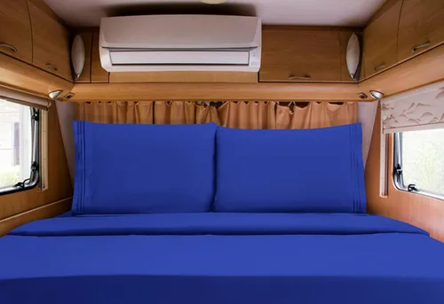 Miniatura 30 de Mocassi Juego de sábanas de lujo de 4 piezas, calidad prémium de hotel de 1800 hilos, ajuste fácil, sábanas y fundas de almohada resistentes a