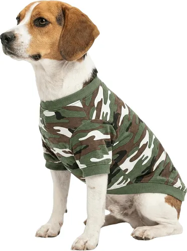 Ropa para perros pequeños para niños, camisas para perros, ropa del ejército, camiseta de camuflaje para perros y cachorros, camisetas de camuflaje