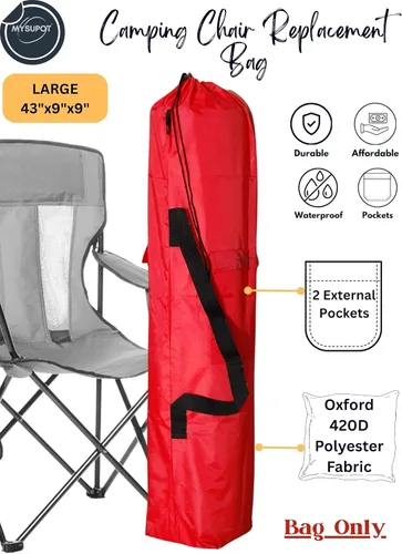 Miniatura 2 de Bolsa de repuesto para silla de camping plegable, silla de campamento portátil, hamaca, esterilla de yoga, paraguas, tiendas de campaña, trípodes