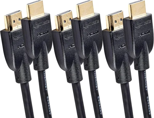 Miniatura 15 de Amazon Basics Cable HDMI, paquete de 2, 6 pies, 4K @60Hz, cable HDMI 2.0 4K de alta velocidad (18 Gbps), 2160p, 48 bits, compatible