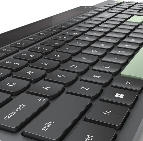 Miniatura 12 de Lenovo 800 Teclado Bluetooth Autocargable, Utiliza Luz Ambiental para la Carga, Bluetooth 5.1, Soporta 3 Dispositivos, Sin Batería, Inalámbrico, Gris