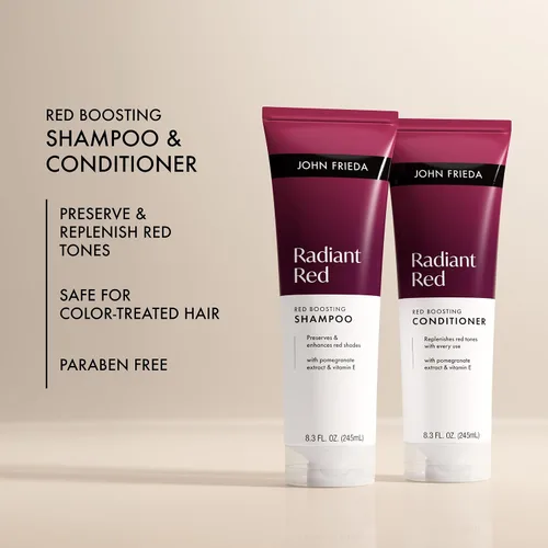 Miniatura 4 de John Frieda Radiant Red Boosting - Champú y acondicionador para cabello rojo, 8.3 onzas líquidas, paquete de 2