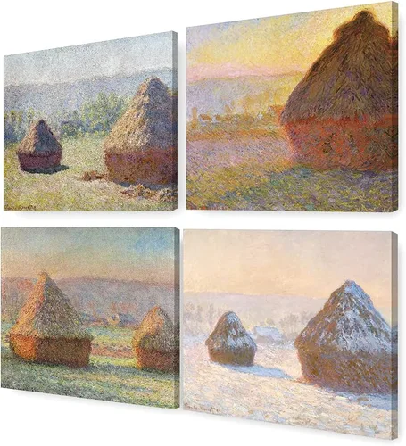 Miniatura 92 de Pinturas clásicas mundiales de Claude Monet Impresión giclée sobre lienzo alargado, pieza de galería para colgar y decorar el hogar, The CliffWalk