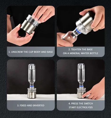 Miniatura 3 de Generador de agua de hidrógeno -2L de gran capacidad con temperatura constante y limpieza inteligente Máquina de agua rica en hidrógeno (1500PPB)