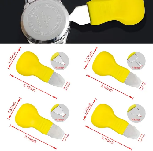 Miniatura 7 de Zistel Kit de herramientas de repuesto de batería de reloj 6 en 1, herramienta removedor de espalda de reloj para varios tipos de reloj