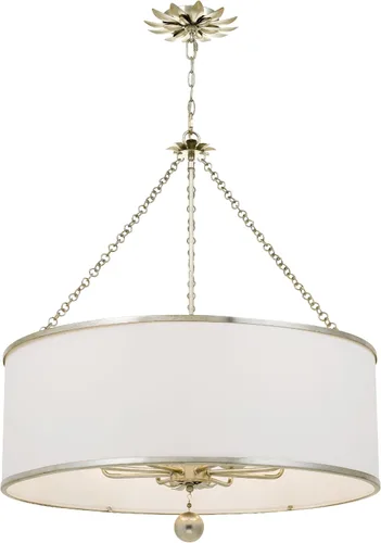 Miniatura 10 de Crystorama Broche - Candelabro de 8 luces de oro antiguo, lámpara de techo - Candelabros para pasillo, sala de estar, vestíbulo, granja - Candelabro