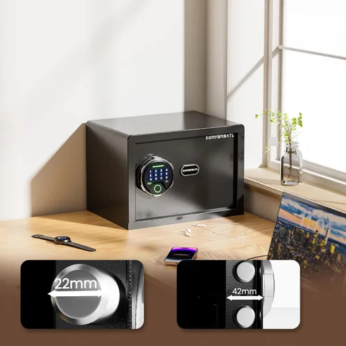Miniatura 5 de KornerBatl Caja fuerte biométrica inteligente con bloqueo de huellas dactilares