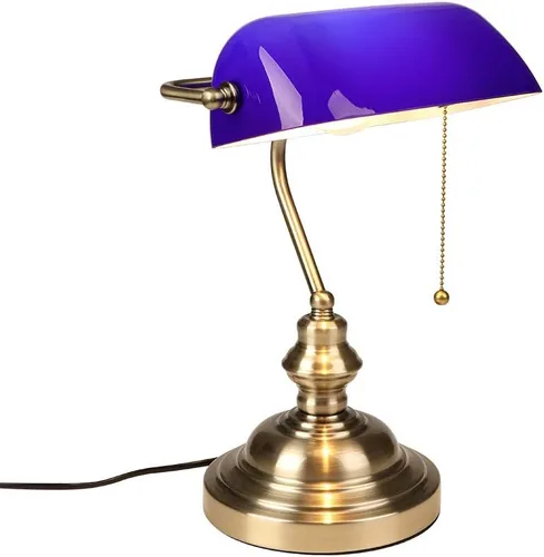 Miniatura 14 de FIRVRE Lámpara de Escritorio de Banco de Vidrio con Puerto de Carga Inalámbrica USB Lámpara de Escritorio LED Lámpara de Mesa con Cadena de Tirón