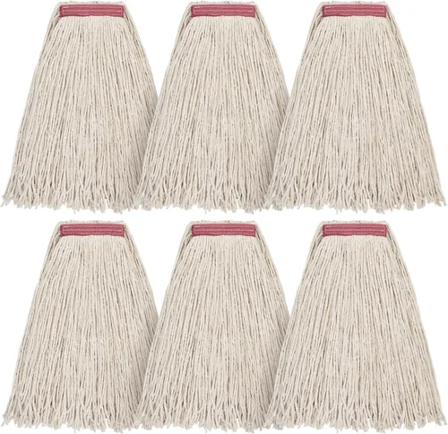 Miniatura 7 de Matthew Cleaning - Paquete de 3 trapeadores de algodón de 16 onzas, cuerda abierta de algodón, recambios de cuerda resistente, mezcla universal