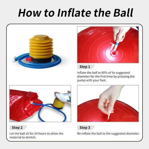 Miniatura 6 de Pelotas de juego de caballos de 17 pulgadas Pelota de pastoreo anti-estallido para caballo Mega Equino Ball para jugar Entrenamiento Caballos