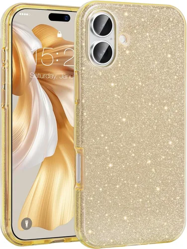 Miniatura 8 de MATEPROX - Funda compatible con iPhone Air de 6.5' [2025], carcasa protectora de 3 capas con purpurina brillante y tendencia, anti-arañazos y a