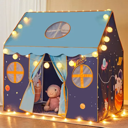 Regalo para Navidad, estilo espacio exterior, tiendas de campaña para niños y niñas, castillo de juguete grande para casa de juegos de niños
