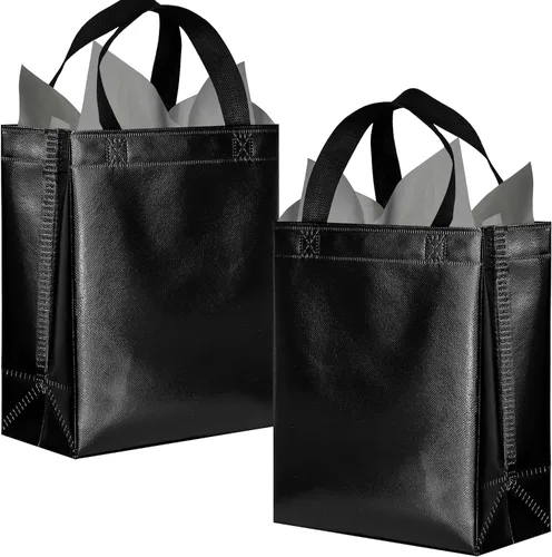 Miniatura 13 de BLEWINDZ Bolsas de Regalo Coloridas con Papel de Seda – 12 Bolsas de Regalo Reutilizables Tamaño Mediano - Ideales para Bolsa de Dulces, Cumpleaños