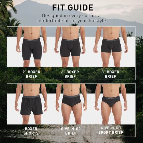 Miniatura 6 de ExOfficio Men's Give-n-go Boxer Shorts 2 Pack