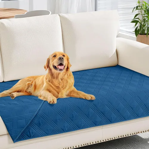 Miniatura 135 de hyha Manta impermeable para perros, manta reversible para cama de mascotas, funda suave para sofá/sillón lavable para perros, fundas impermeables