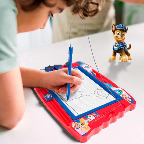Miniatura 3 de Lollipop PAW Patrol Tablero de Dibujo Magnético con Lápiz y 3 Sellos, para Niños o Niñas (Azul)