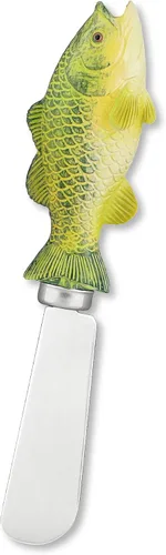 Miniatura 2 de UP UPware - Esparcidores de queso bajo pintados a mano con cuchillas de acero inoxidable para untar queso crema, mantequilla, mermelada o sándwich