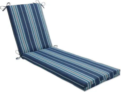Miniatura 12 de Pillow Perfect Cojín para tumbona con respaldo sólido para interiores y exteriores con lazos, relleno de fibra de felpa, resistente a la intemperie