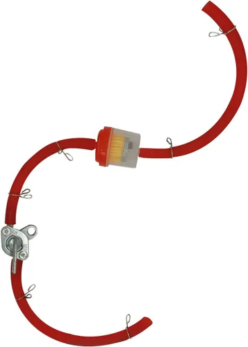 Miniatura 8 de Manguera de combustible de gas, filtro de aceite, abrazaderas, válvula de apagado en línea, llave de purga, interruptor de gasolina para 50 cc, 70