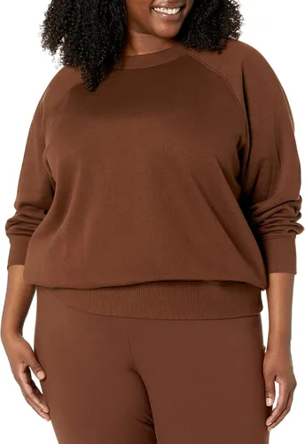 Miniatura 5 de Tienda Essentials Sudadera de manga larga con cuello redondo y ajuste holgado para mujer (disponible en tallas extragrandes)