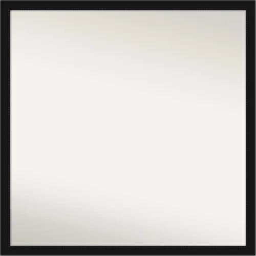 Miniatura 487 de Amanti Art Espejo de baño negro para sobre fregadero, 22 x 22 pulgadas, espejo de tocador cuadrado estrecho negro Avon, marco de madera casual