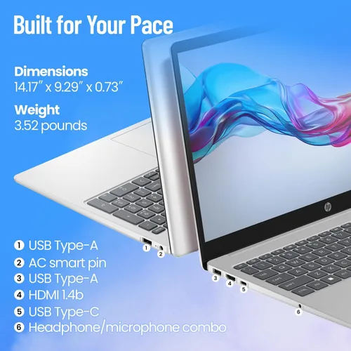 Miniatura 7 de HP Computadora portátil con pantalla táctil de 15.6 pulgadas • Desaplay FHD IPS de 15.6 pulgadas • Intel 10-Core i7-1355U • Wi-Fi 6 • Eliminación