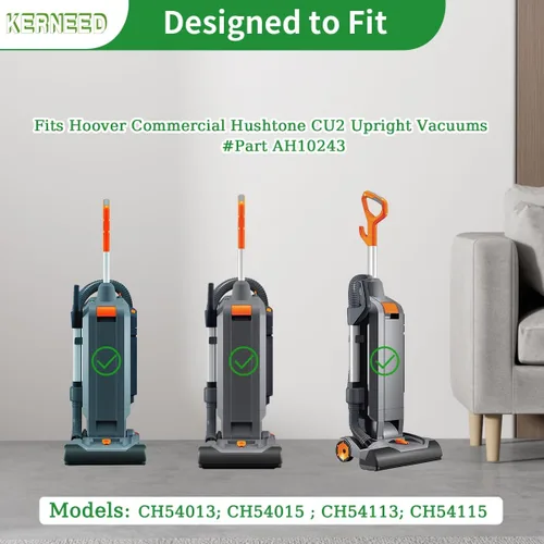 Miniatura 2 de Paquete de 12 bolsas de vacío AH10243 para aspiradoras verticales Hoover Commercial Hushtone CU2 CH54013 CH54015 CH54113 CH54115#Part AH10243