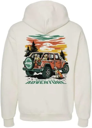 Miniatura 2 de Jeep Sudadera con capucha con capucha y logotipo de perros de aventura