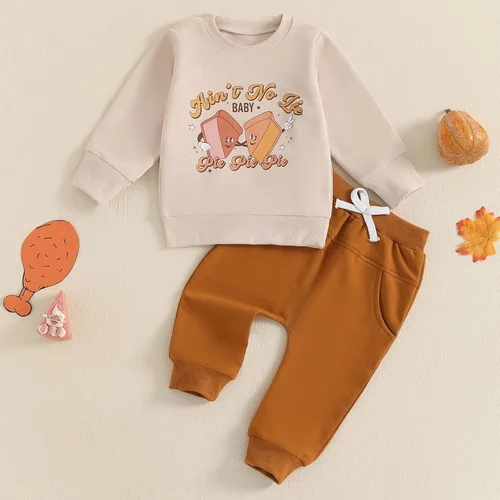 Miniatura 112 de Adobabirl Conjunto de sudadera y pantalones de Halloween para bebé, sudadera y pantalones con parche de calabaza para Halloween, otoño, ropa de bebé