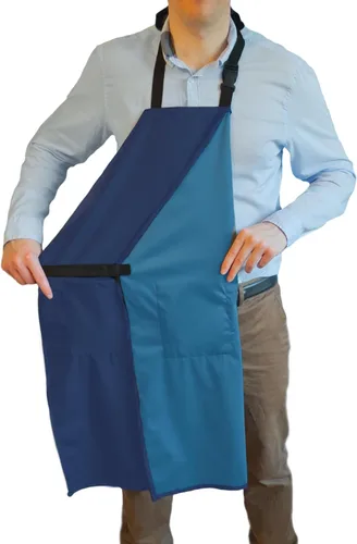 Miniatura 10 de Ravill Delantal impermeable para hombres y mujeres, 2 bolsillos, 35 pulgadas de largo, delantales de trabajo multiusos para lavavajillas, aseo
