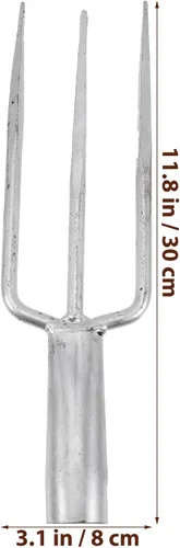 Miniatura 9 de Outanaya Herramienta de pesca de hierro Tenedor multiusos para pesca Jardinería Durable para deshierbar Diseño compacto