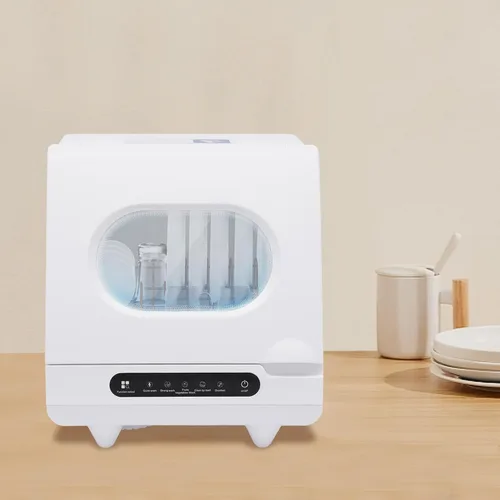Miniatura 6 de Lavavajillas de encimera, lavavajillas portátil con 5 programas de lavado, lavavajillas compactos con tubo de entrada, tubo de drenaje
