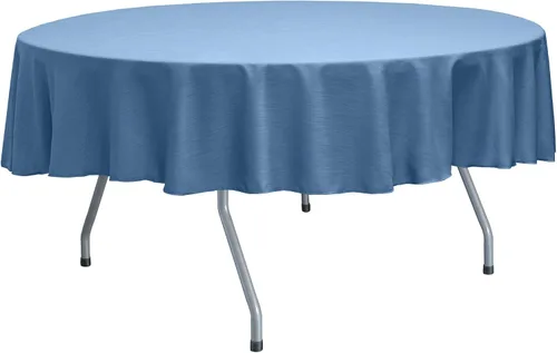 Miniatura 62 de ULTIMATE TEXTILE Mantel redondo reversible Shantung Satin Majestic de 72 pulgadas, color verde salvia