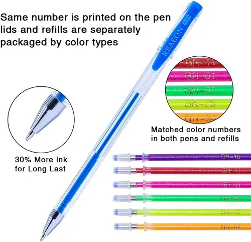 Miniatura 3 de Reaeon juego de plumas de gel para colorear