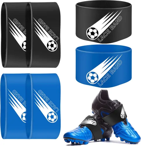 Miniatura 21 de Patelai 4 piezas de cubierta de cordón para tacos de fútbol, banda de zapato de fútbol, cubierta de zapato de fútbol, bandas de taco de fútbol