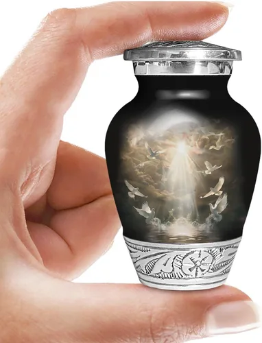 Miniatura 18 de Loving Tribute - Urna de cremación de colibrí para cenizas humanas adultas, gran monumento funerario hecho a mano para recordar a tus seres queridos