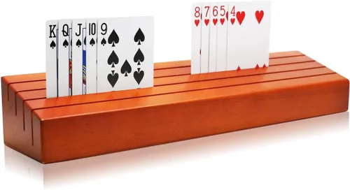 Exqline Bandeja organizadora de madera para niños, personas mayores y adultos, 13.8 x 3.1 pulgadas, versiones extendidas lo suficientemente largas