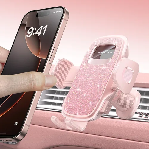 Miniatura 9 de MRGLAS Soportes de teléfono mejorados para tu automóvil con clip de gancho de metal, práctico soporte de teléfono celular para ventilación de aire