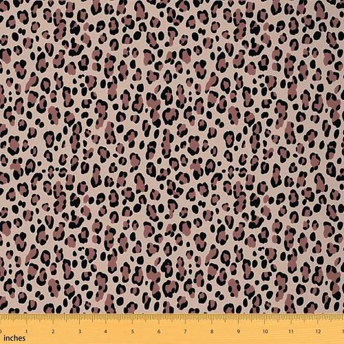 Miniatura 8 de Tela con Estampado de Leopardo por Yarda, Tela de Tapicería de Guepardo Africano Vida Silvestre para Sillas Sofá, Tela Impermeable de Piel de Animal