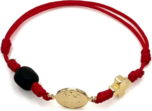 Miniatura 5 de St Benedict Red String Bracelet for de New Family Member Genuine Azabache Jet Stone Welcome to the World