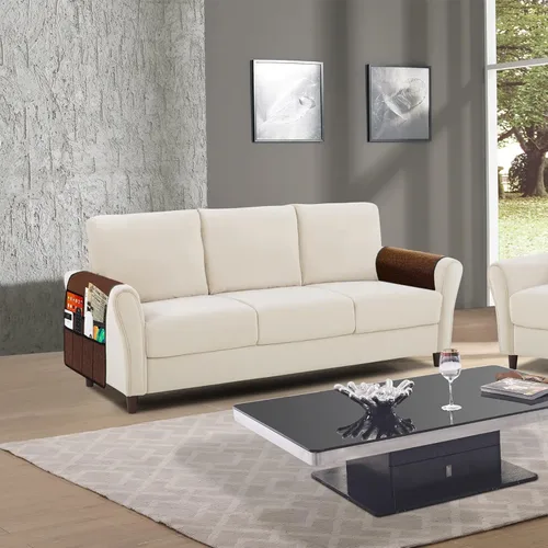 Miniatura 2 de Ntomtuex Soporte de control remoto para sillón reclinable, organizador de bolsillo con reposabrazos para sillón con 7 bolsillos para revistas, Marrón