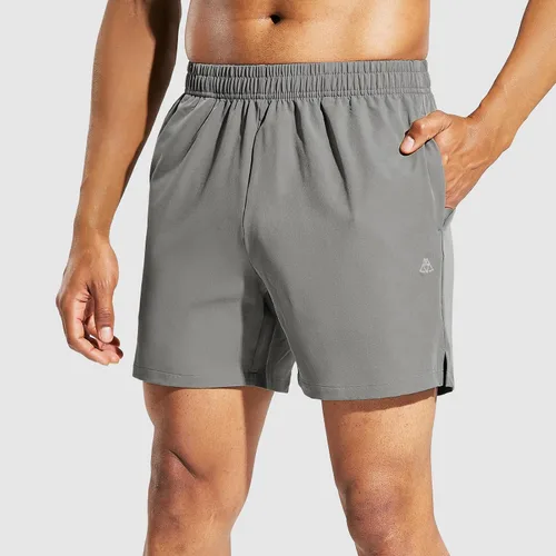 Miniatura 2 de Haimont Pantalones cortos deportivos para hombre de 5 pulgadas para gimnasio, deportes, entrenamiento activo con bolsillos, secado rápido