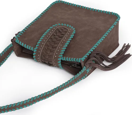 Miniatura 6 de Montana West Western Hobo - Bolso de mano para mujer, con cartera