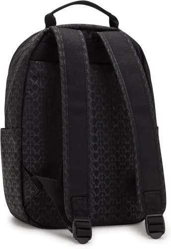 Miniatura 2 de Kipling Mochila pequeña Seoul para mujer, duradera, correas acolchadas para el hombro con funda para tableta, bolsa, Firma Emb, Mochila para tableta