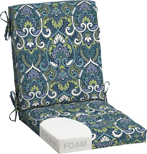 Miniatura 78 de Arden Foam - Cojines de espuma para sillas de patio y comedor, 20 x 44 pulgadas, espuma de alta densidad de alta densidad, nunca se aplana