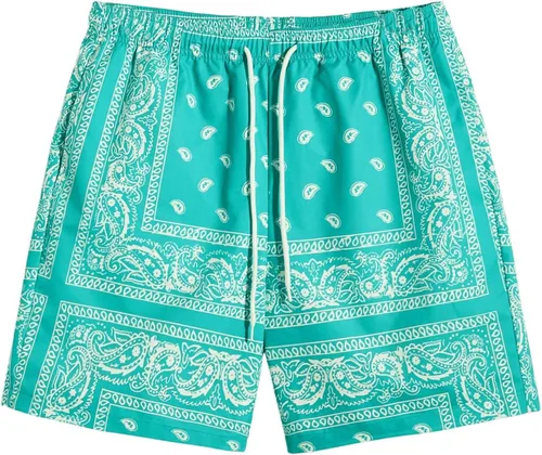 SOLY HUX Pantalones cortos elásticos de verano casuales de cintura alta para hombre