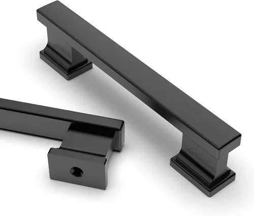 Miniatura 33 de Asidrama - Paquete de 6 manijas de gabinete de cocina color latón cepillado de 3.75 pulgadas (96mm), tiradores para gabinete, accesorios