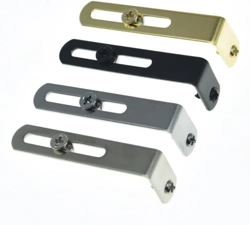 Miniatura 6 de KAISH Soporte de golpeador de guitarra de acero inoxidable premium con tornillos de montaje de golpeador Perno y tuerca para USA Les Paul Negro